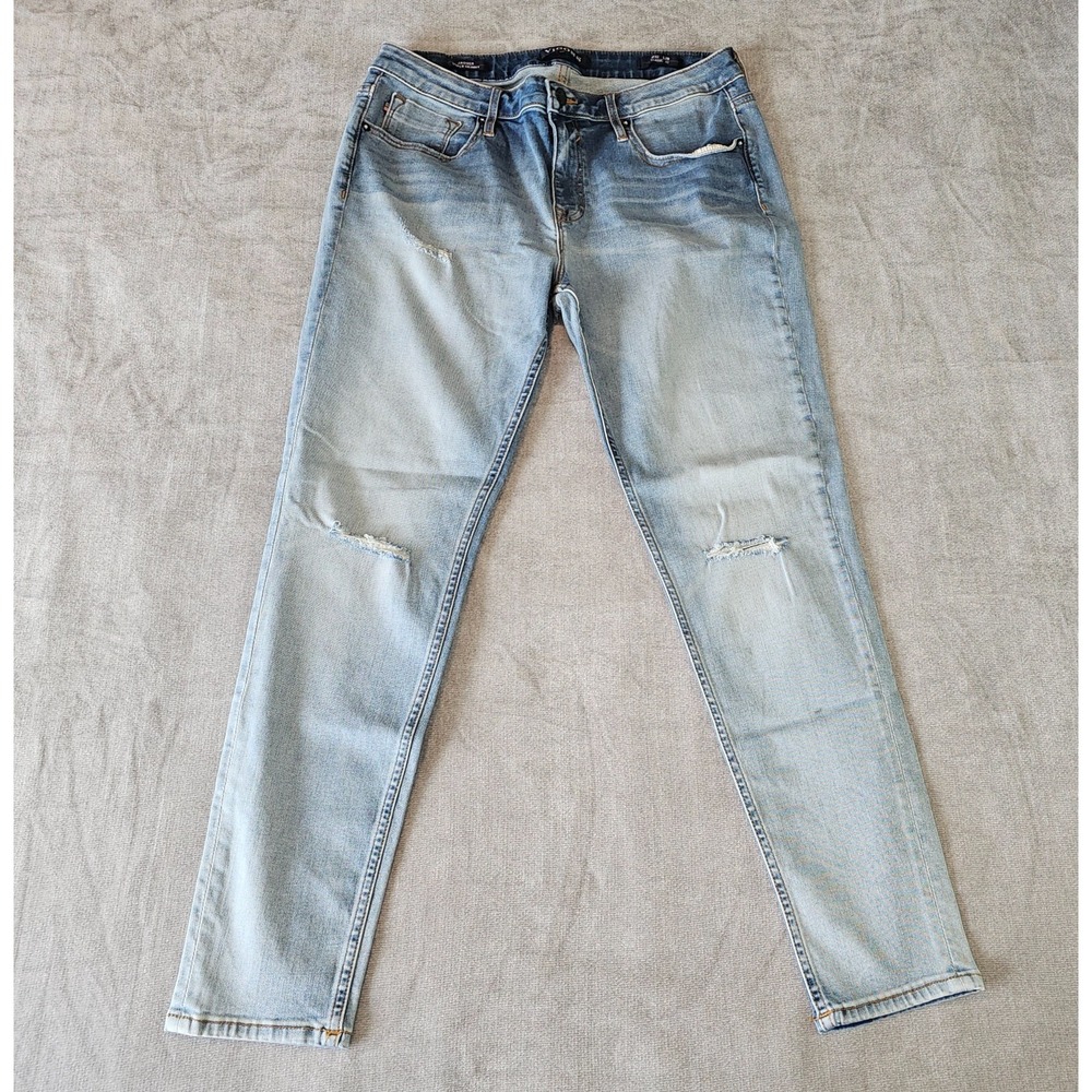 Vigoss The Jagger Super Skinny Jeans Womens 32 28 Blue Light Wash Stretch Denim